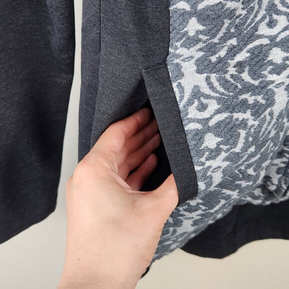 Anthropologie Pure + Good Colorblock Zip Hooded Sweatshirt sz XS? Flawed - Picture 6 of 8